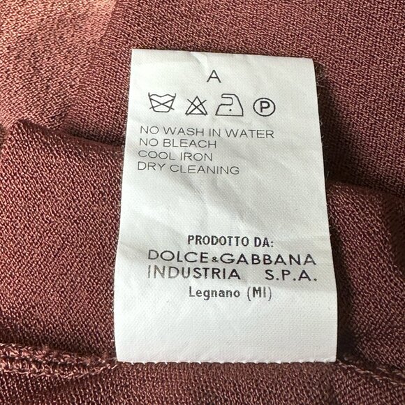 NW Dolce Gabbana Sienna Brown Backless Knit Top - Picture 11 of 11
